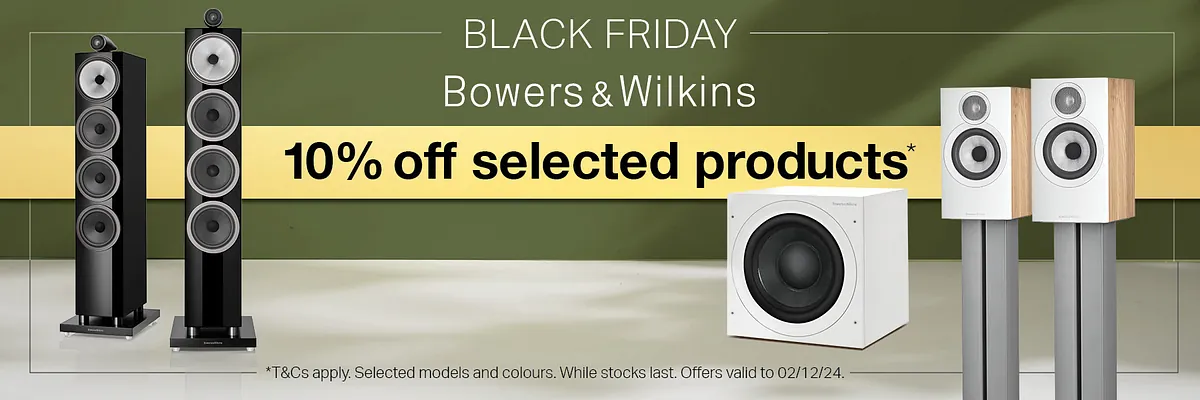 Bowers & Wilkins Black Friday Sale, 10% off selected products